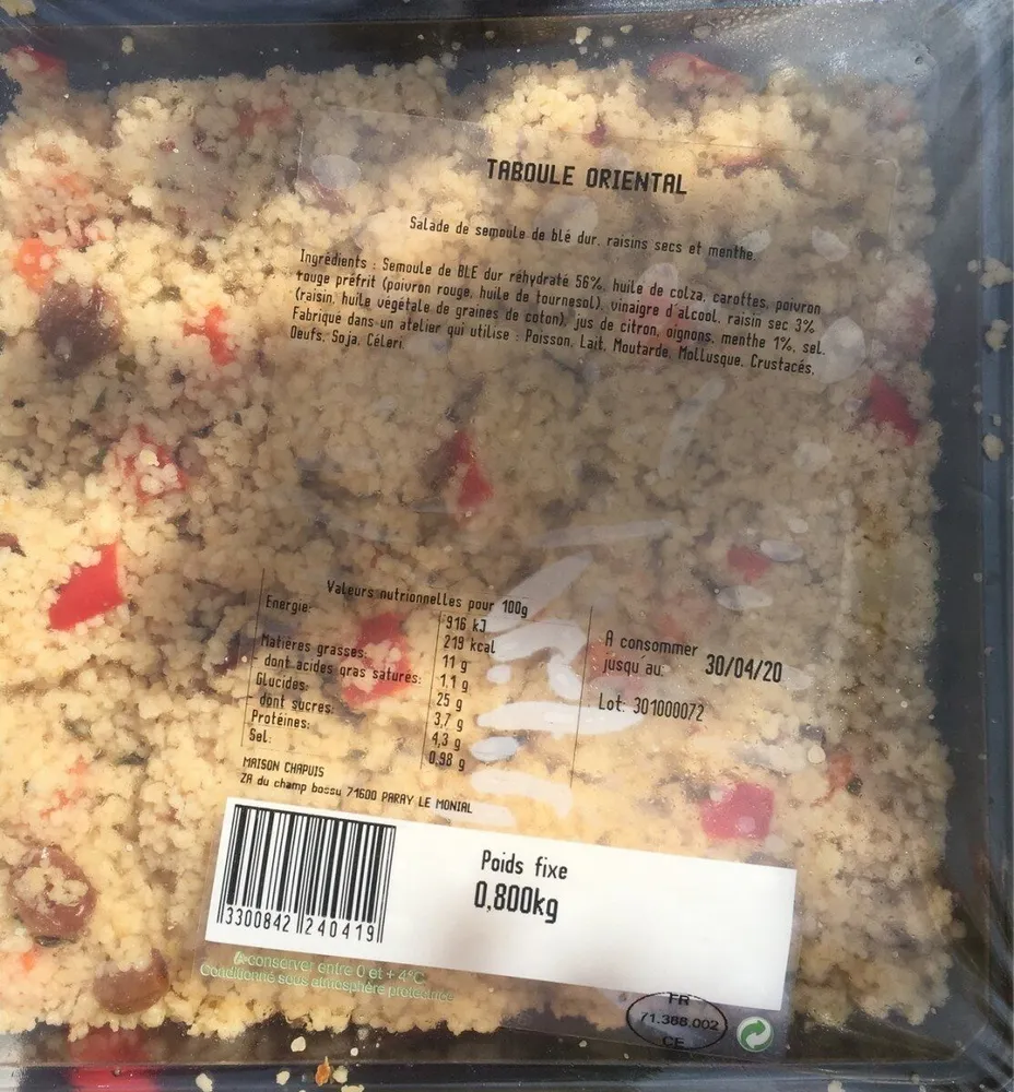 Taboulé orientale