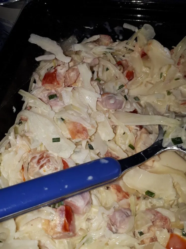 Salade de trio chou jambon emmental