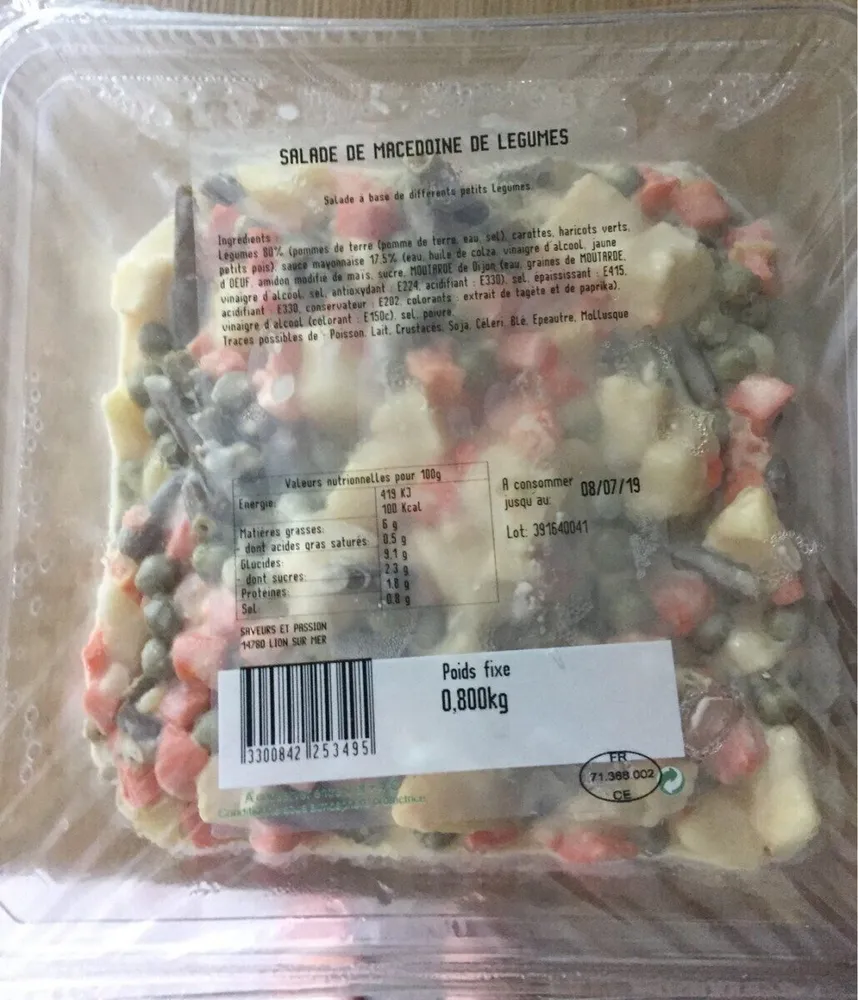 Salade de macedoine de legumes