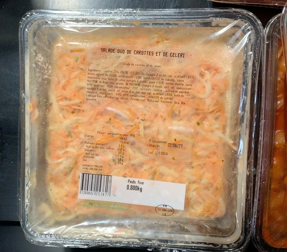 Salade duo de carottes et de celeri