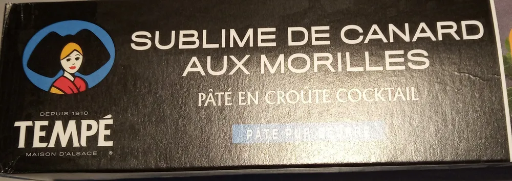 Sublime de canard au morilles pate en croute