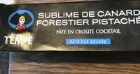 Sublime de canard forestier pistaché