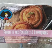 Feuilleté aux escargots et champignons