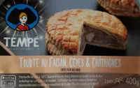 Tourte au faisan, cèpes et châtaignes