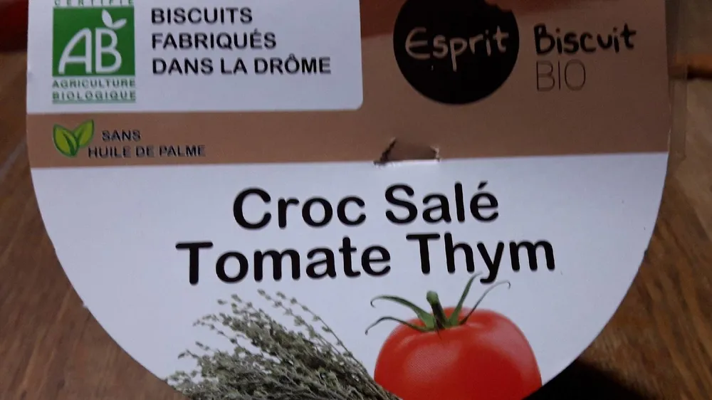Croc salé tomate thym