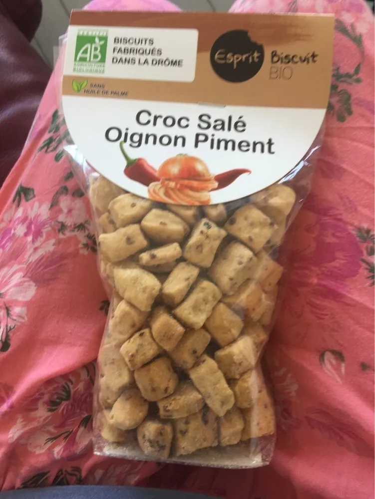 Croc salé oignon piment
