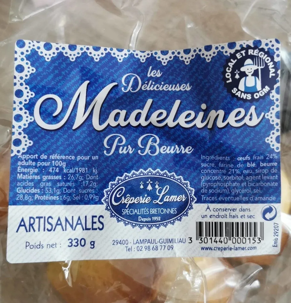 Les délicieuses Madeleine pur beurre