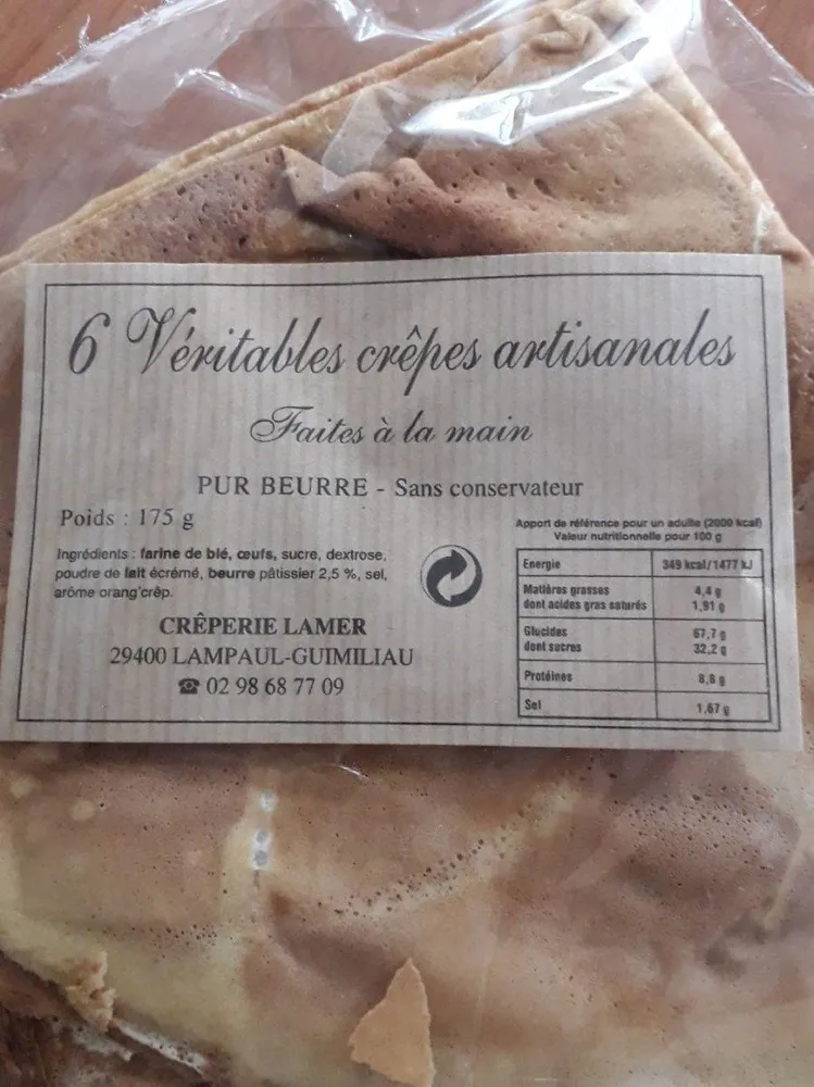Véritables crêpes artisanales