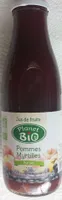 Jus pommes myrtilles PLANET BIO, bocal de