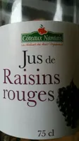 Jus de raisins rouges