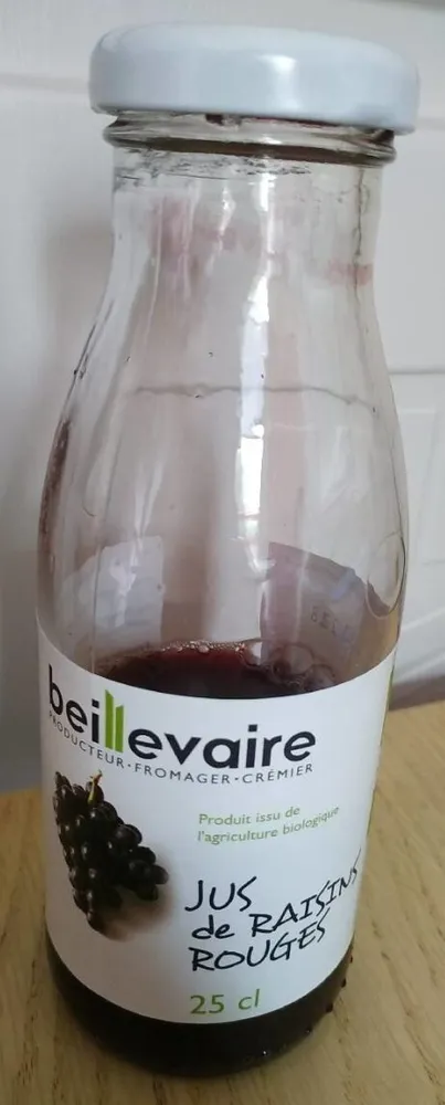 Jus de raisins rouges