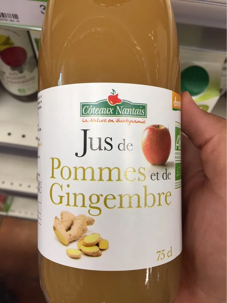 Jus de pommes gingembre