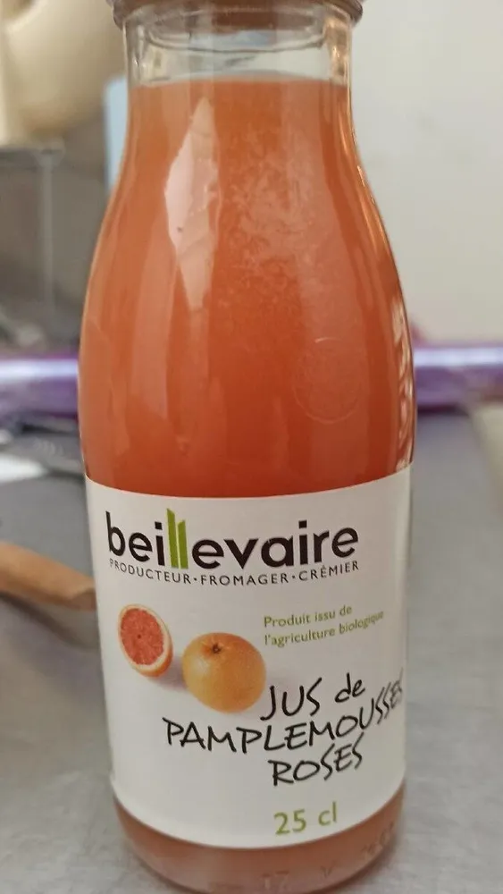 jus de pamplemousse roses