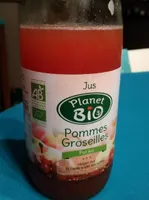 Pur jus de pommes groseilles