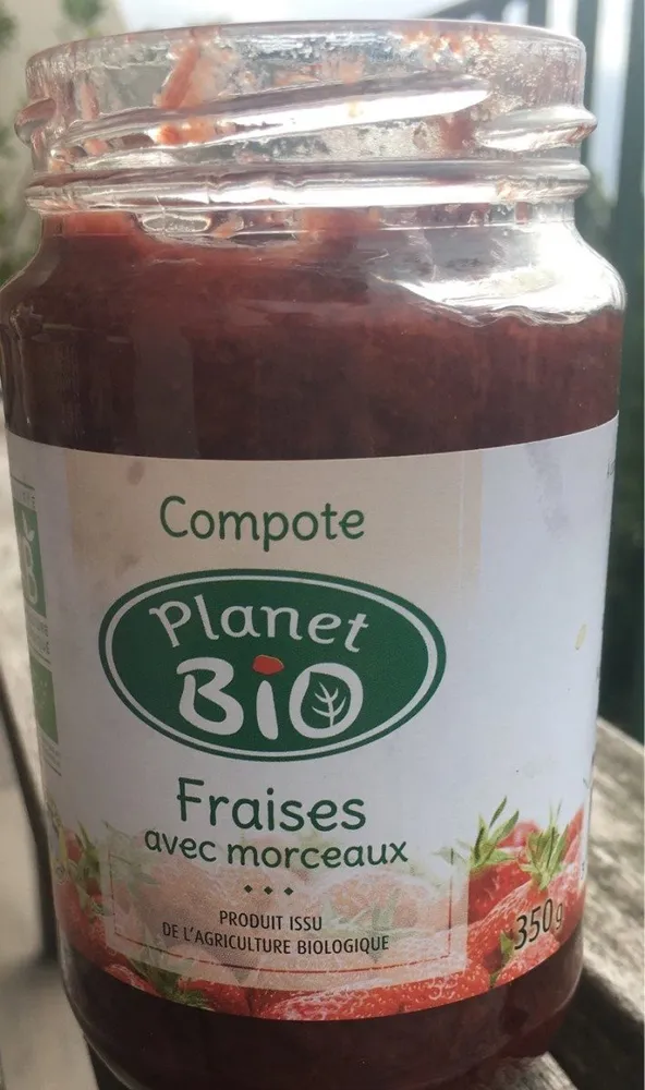 Compote fraise avec morceaux