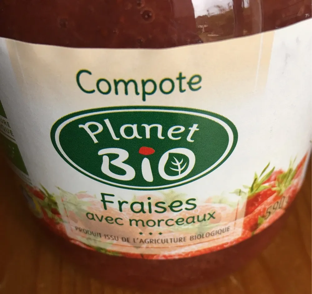 Compote de fraises bio