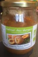 Compote peches jaunes