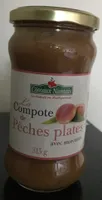 La compote de pêches plates