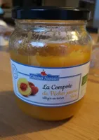 La compote de pêches jaunes