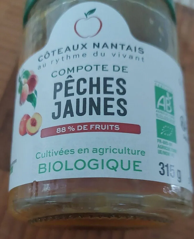 Compote de pêches jaunes