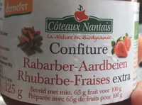 Confiture rhubarbe-fraises extra
