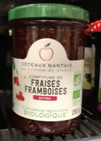 Confiture de fraise framboise