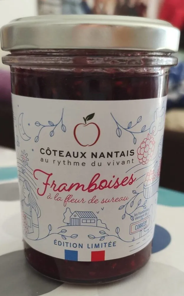 Confiture Framboises à la fleur de sureau
