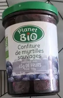 Confiture de myrtilles sauvages