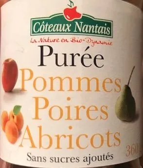 Purée Pommes Poires Abricots