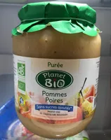 Compote pomme poire bio