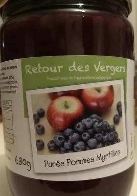 Purée pommes myrtilles
