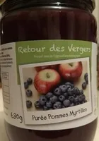 Purée pommes myrtilles