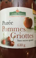 Purée pommes griottes