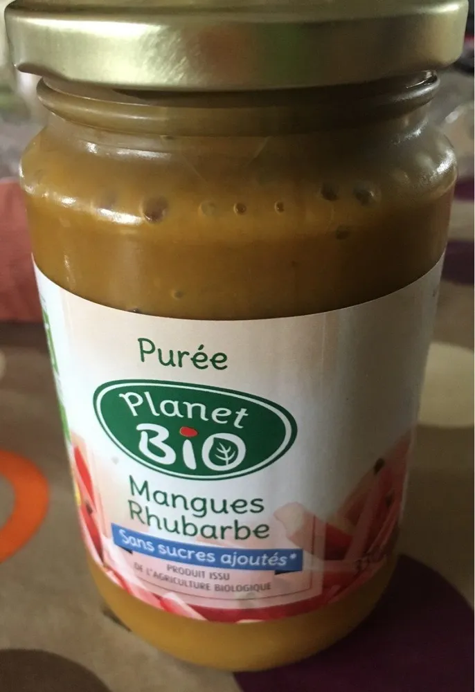Purée Mangues Rhubarbe
