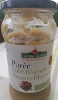 Purée pommes rhubarbe