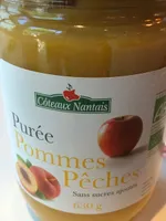 purée pommes pêches