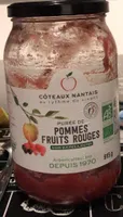 Puree de pommes fruits rouges