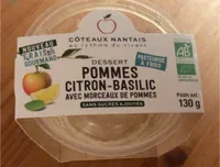 Dessert pommes citron-basilic