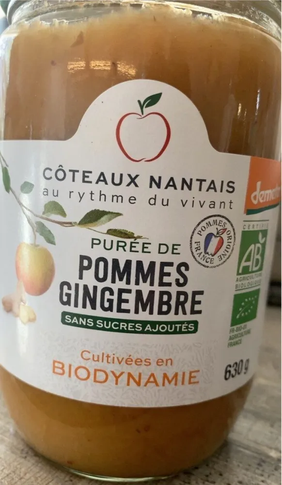 Purée de pommes gingembre