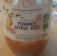 Purée de pommes goyave rose