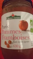 Purée de pommes et de frambroises