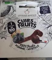 Cuir de fruits pomme myrtille