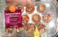 Bouchées de Poulpe, Ciboulette, Thym et Piment d'Espelette