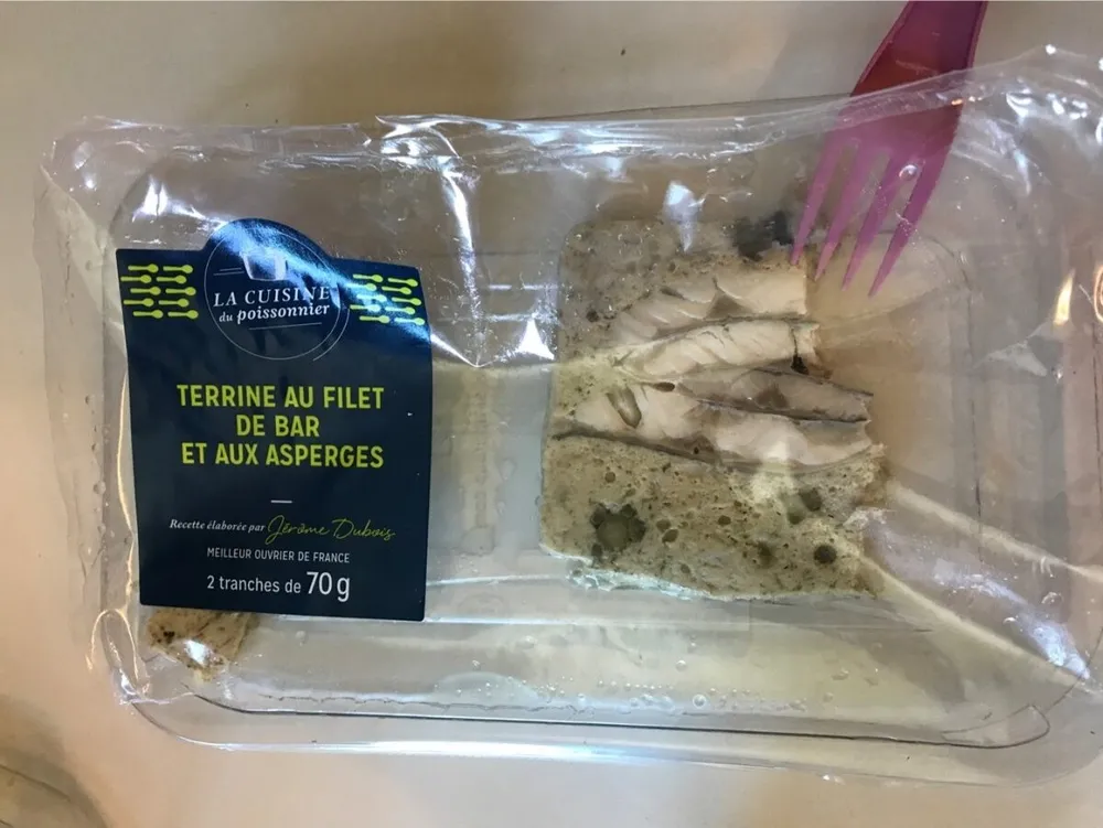 Terrine de filet de bar aux asperges