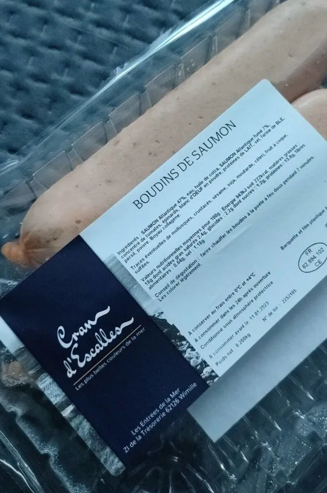 Boudins de saumon
