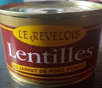Lentilles au jarret de porc confit