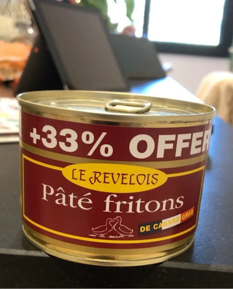 Pate fritons de canard gras