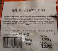 Pâté de tête persille