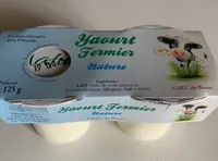 Yaourt fermier nature