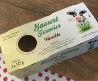 Yaourt fermier vanille